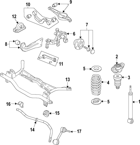 Rear Suspension for 2006 Volkswagen Jetta #0