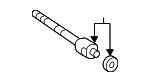 4550339275 - Steering: Inner Tie Rod for Toyota Image image