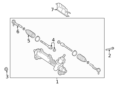 Steering Gear & Linkage for 2010 Toyota Camry #0