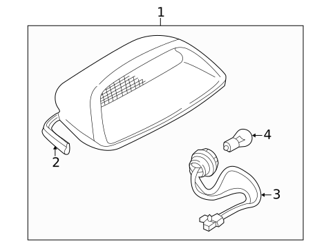 High Mounted Stop Lamp for 1997 Mazda Millenia #1