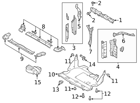 Radiator Support for 2022 Subaru Legacy #0