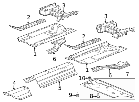Floor & Rails for 2016 Buick Verano #0