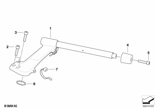 32718531338 - Steering: Handlebar, Right -  for BMW-Motorrad Image image