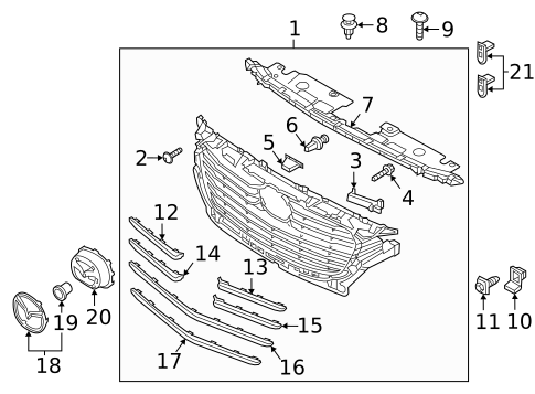 Grille & Components for 2021 Mazda CX-3 #2