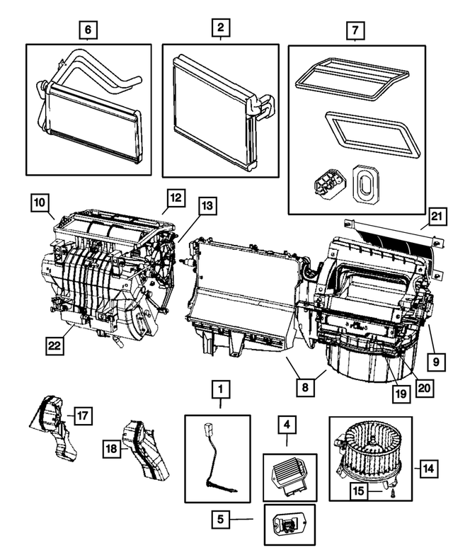 5012700AA - Air Conditioners and Heaters: Tapping Screw, Blower Motor for Mopar Image image