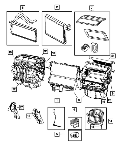 Air Conditioner and Heater Units for 2011 Jeep Patriot #0