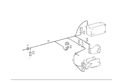 Fuel Pump Cable for 1992 Mercedes-Benz 400E #0