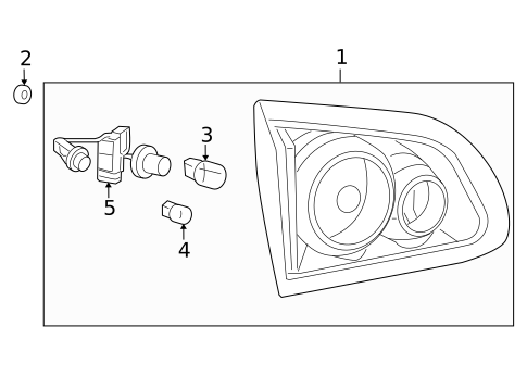 Backup Lamps for 2011 Buick Enclave #0