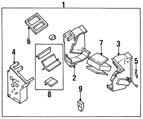 Heater Components for 1996 Kia Sportage #0