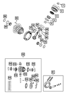 68401159AA - Rear Axle; Dana 220 MM; Differential and Drive Line: Differential Side Bearing Kit for Mopar Image