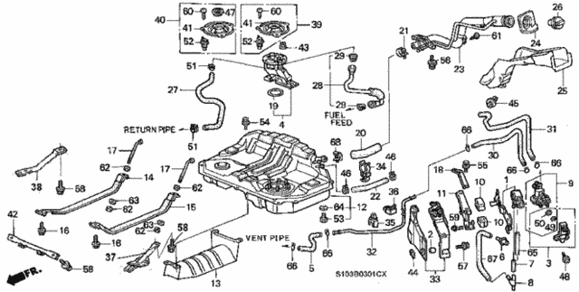 Fuel Tank (2) for 2001 Honda CR-V #0