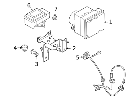ABS Components for 2009 Mazda CX-7 #0