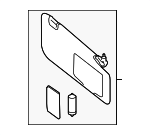 SU00303149 - : 2013-2020 Toyota - Sun Visor (Left) for Scion: FR-S | Toyota: 86 Image