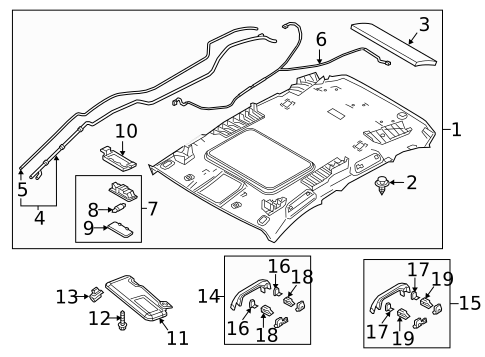 Interior Trim - Roof for 2016 Mazda CX-3 #0
