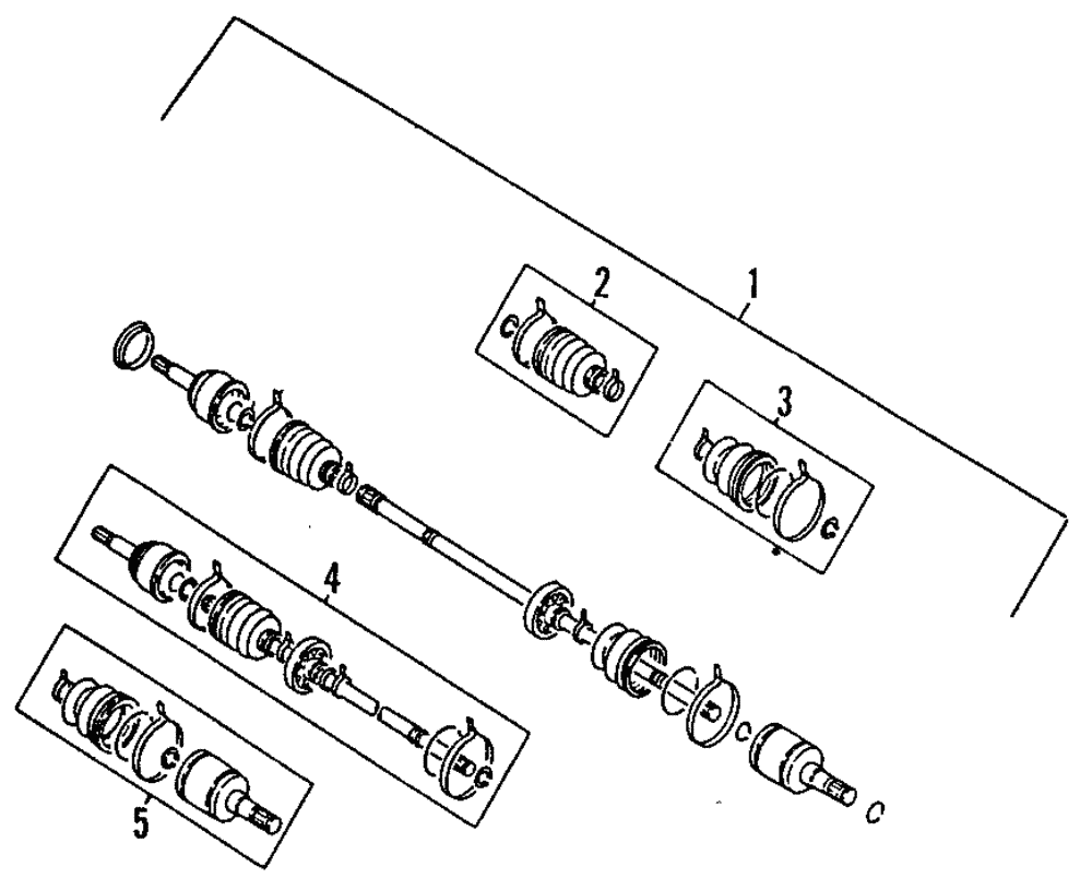 haru-to 1987-1989 Isuzu Cv Joint Boot Kit 8944743770 | Isuzu Parts