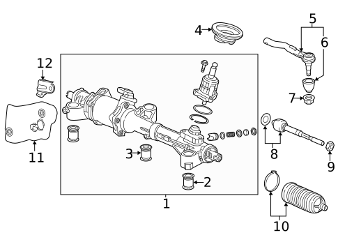 Steering Gear & Linkage for 2018 Acura MDX #0