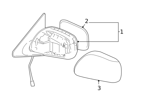 Outside Mirrors for 2009 Toyota Matrix #0