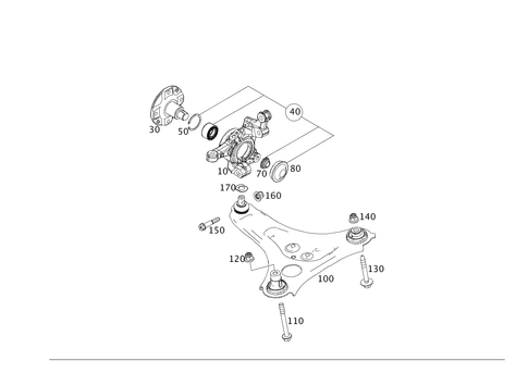 Steering Knuckle and Control Arm for 2009 Smart Fortwo #0