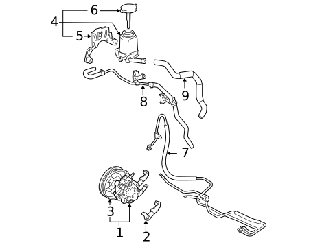 Pump & Hoses for 2008 Toyota Corolla #0