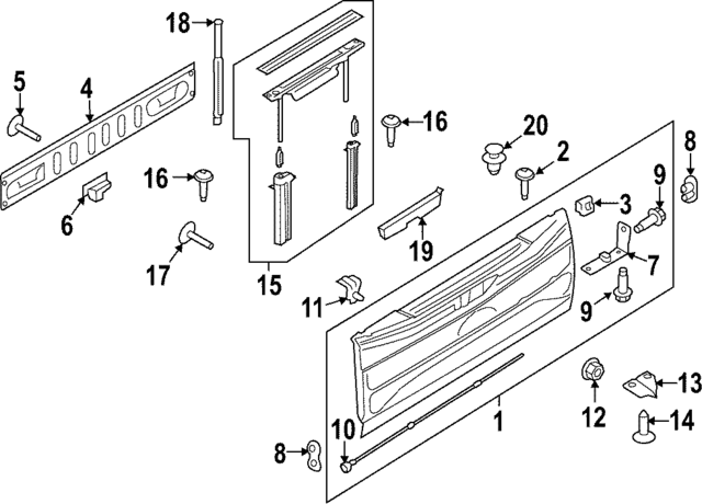 W716499S450B - Body: Bracket Bolt for Ford: F-150, F-250 Super Duty, F-350 Super Duty, F-450 Super Duty Image