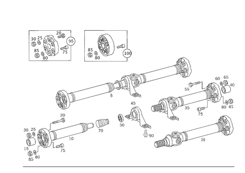 Propeller Shaft for 2003 Mercedes-Benz S55 AMG #0