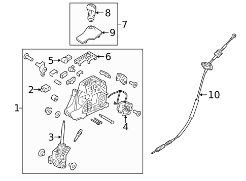 Gear Shift Control for 2017 Genesis G80 #0