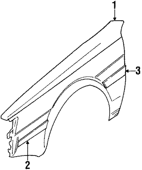 Fender & Components for 1993 Subaru Loyale #0