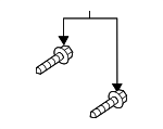 99991926201 - Body: Interior Door Pull Handle Screw for Porsche Image