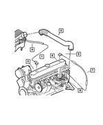 53030615AC - Engine 4.0L Six Cylinder: Crankcase Vent To Air Cleaner Tube for Mopar Image