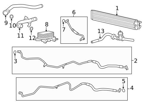 Trans Oil Cooler for 2018 Porsche Cayenne #0