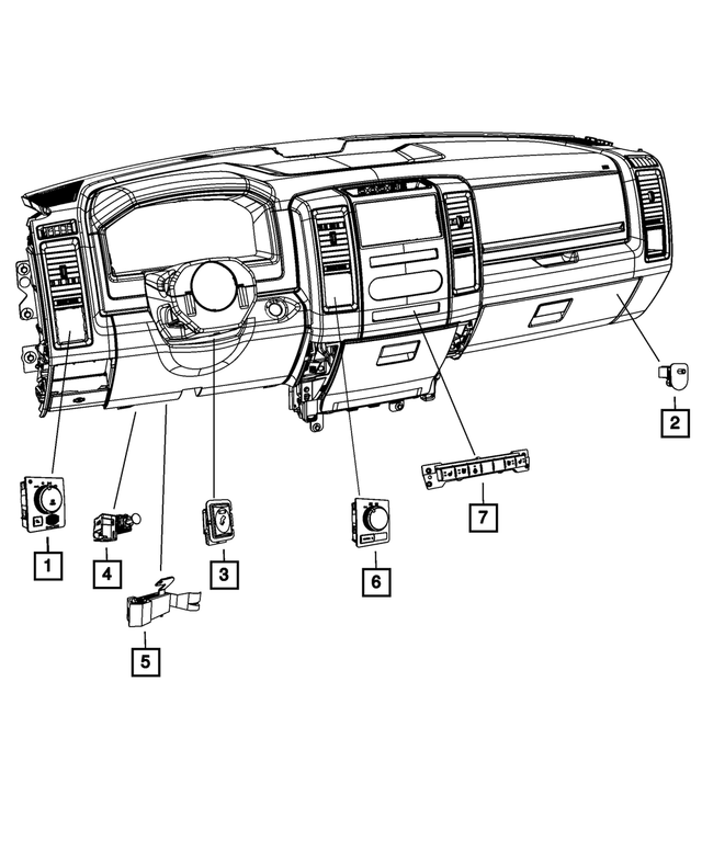 4602878AC - Electrical: Instrument Panel Switch for Mopar Image image