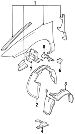 4724213 - : Splash Shield for Chrysler: Sebring Image
