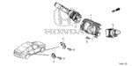 90132T5A003 - Electrical/Exhaust/Heater/Fuel: SCREW, GROUND (5X18) for Honda Image