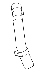 25414P7000 - Cooling System: Upper Hose for Hyundai: Santa Fe Image