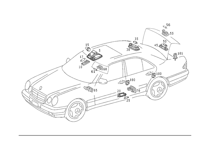 91015201200164 - Electrical System: Bulb for Mercedes-Benz Image image