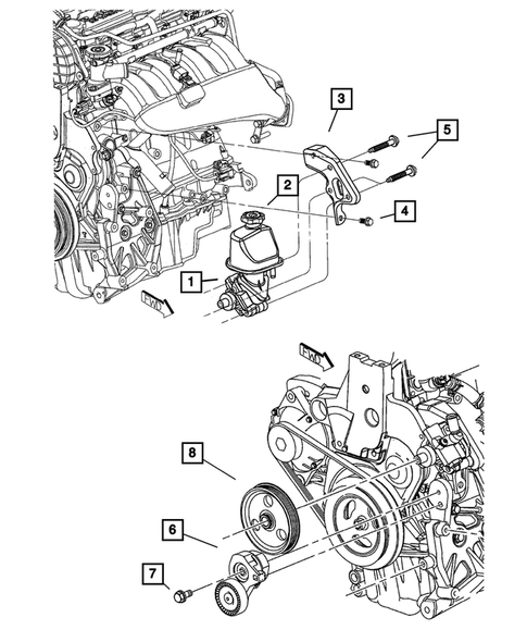 Power Steering Pump for 2003 Dodge Neon #0