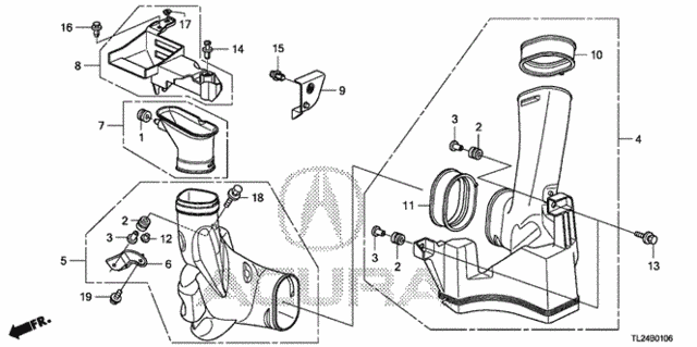 Resonator Chamber (V6) for 2010 Acura TSX #0