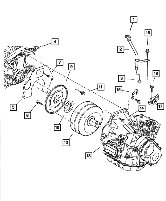 4668621AD - Automatic Transaxle 4 Speed: Transmission Fluid Level Indicator for Mopar Image