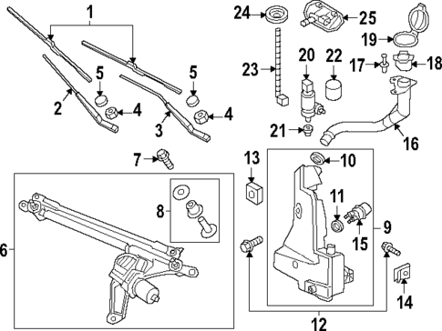 Wiper & Washer Components for 2024 Audi Q8 e-tron #0