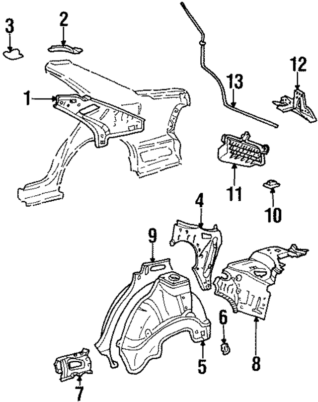 6181550030 - : Upper Panel Inner Cover for Lexus Image