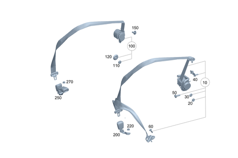 Seat Belt for 2024 Mercedes-Benz EQE 500 #0