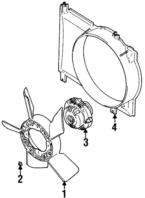 Cooling Fan for 1997 Suzuki X-90 #0