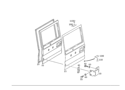 Rear-End Door for 2008 Mercedes-Benz G55 AMG #0