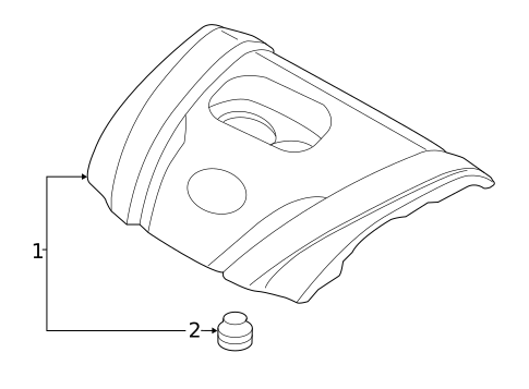 Engine Appearance Cover for 2016 Scion iA #0