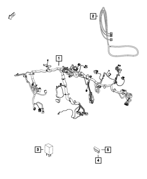 Wiring, Instrument Panel for 2025 Ram ProMaster 1500 #0