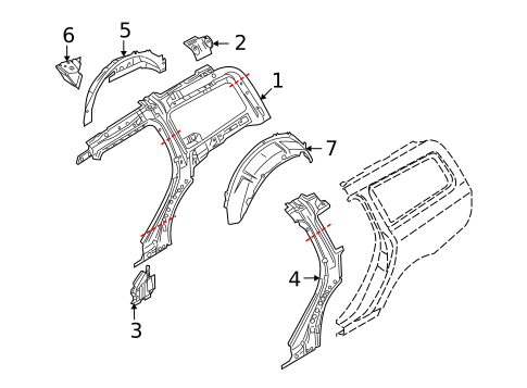 Inner Structure for 2008 Volvo XC70 #0