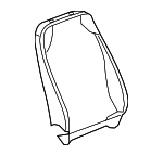 Jet Black Front Seat Back Finish Panel