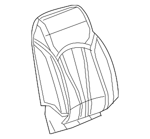 84047417 - : Part# 84047417 Jet Black Front Seat Back Cover for Buick: Envision Image