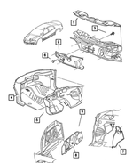 4580767AE - Interior Trim: Cowl Plenum Panel Upper Silencer for Mopar Image