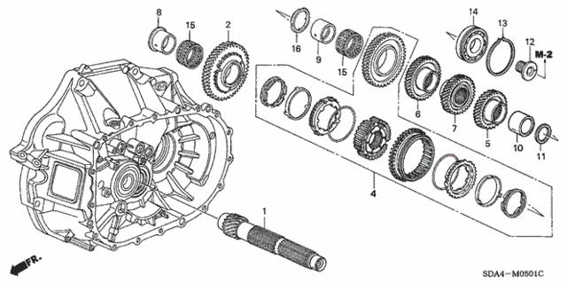 MT Countershaft (L4) (KA) for 2006 Honda Accord #0